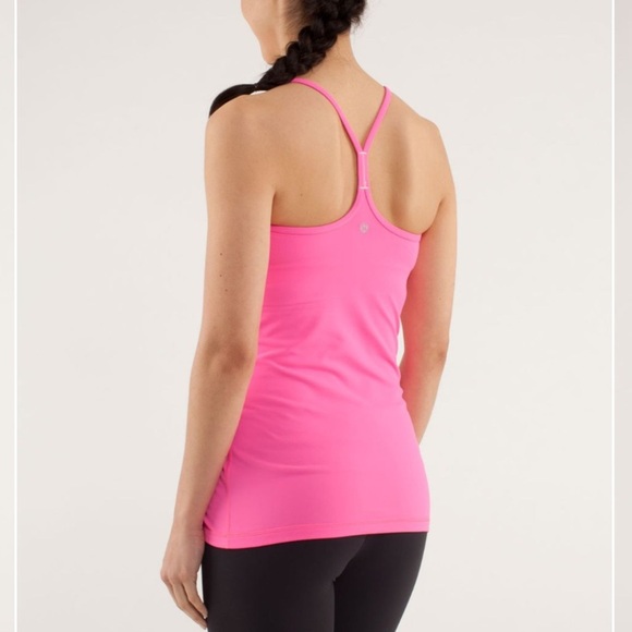 Lululemon Power Y Tank in Barbie Pink Size 6 - Picture 2 of 6